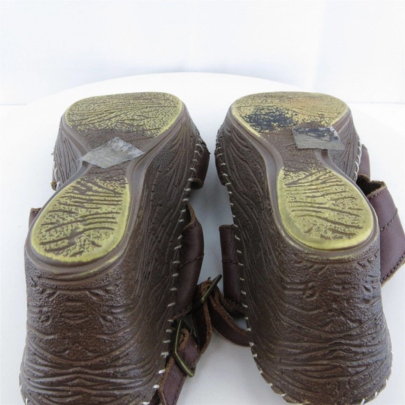Heavenly Feet Women‎ Gladiator Shoes Brown Leather Buckle Size 8 Medium (B, M) - Picture 10 of 11